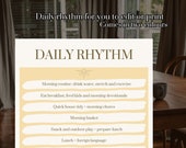 Daily rhythm, homeschool schedule | Customizable or printable daily schedule