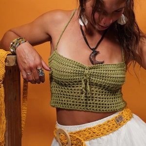 Bali Crochet Top -  Crochet Top, Handmade Top, Boho Top, Summer Crochet Top, Crochet Tank Top, Crochet Bralette, Crochet Halter Top