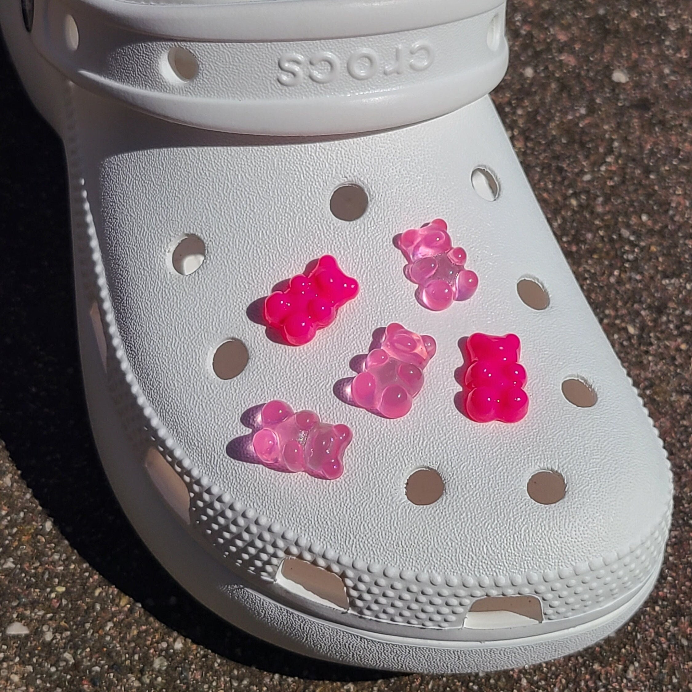 Pink Designer Electro Crocs With Designer Charms – PinkIce Novelty