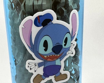 Stitch Dressed as Donald Sticker