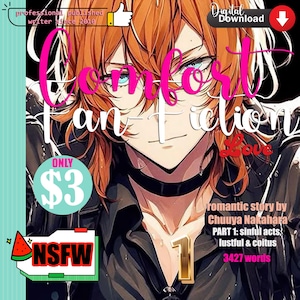 Romantic 18+ Fan-Fiction STORY from Chuuya Nakahara - Valentine Special | 3427 Words | Instant DOWNLOAD
