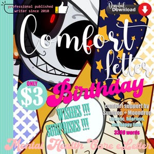 Comfort BIRTHDAY Email from Sun (Sundrop) and Moon (Moondrop) TSAMS | 3369 Words | Instant DOWNLOAD