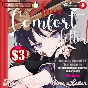 Correo electrónico romántico de Scaramouche - Especial de cumpleaños / 2952 palabras / DESCARGA INSTANTÁNEA