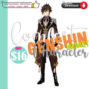 Genshin Inspired Comfort Character Email Digital Letter | LOVE or Comfort Edition