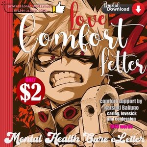 Romantische Email von Katsuki Bakugo | 1040 Wörter | Sofort-DOWNLOAD