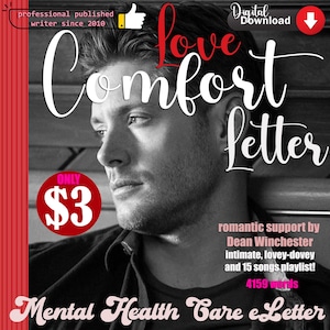 Correo electrónico romántico de Dean Winchester - Especial de San Valentín / 4159 palabras / DESCARGA INSTANTÁNEA