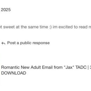 Email romantica per adulti da "Jax" TADC / 3401 parole / DOWNLOAD immediato immagine 8