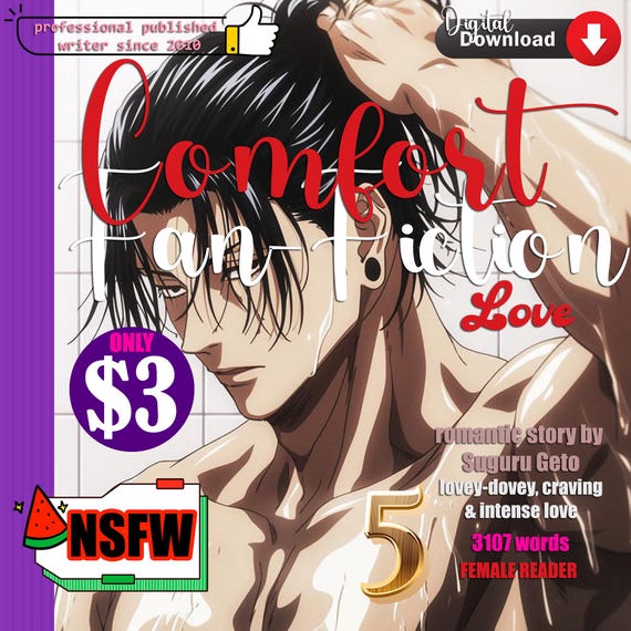 Romantic SPICY 18+ Fan-Fiction STORY from Suguru Geto - Halloween Special | 3107 Words | Instant DOWNLOAD