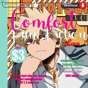 STORIA di fanfiction romantica di Katsuki Bakugo / 7091 parole / DOWNLOAD immediato