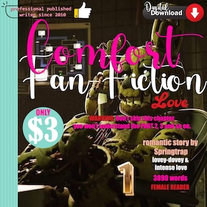 Romantic FLUFFY Mature New Adult Fan-Fiction STORY from Springtrap | Female Reader | 3890 Words | Instant DOWNLOAD