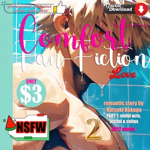 HISTORIA romántica de fanfiction para mayores de 18 años de Katsuki Bakugo - Especial de San Valentín / 3812 palabras / DESCARGA INMEDIATA