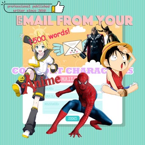 Carta Digital (1.500 Palavras) do Seu Personagem de Conforto ou do Seu Personagem de ANIME | LOVE or Comfort Edition
