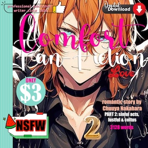 Romantic 18+ Fan-Fiction STORY from Chuuya Nakahara - Valentine Special | 3128 Words | Instant DOWNLOAD