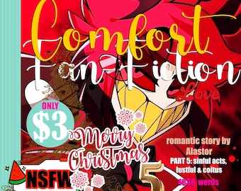 Romantic SPICY 18+ Fan-Fiction Story from "Alastor" Canon Divergence AU - Christmas Special | 4638 Words | Instant DOWNLOAD