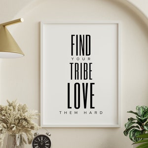 Find Your Tribe Printable Wall Art: Friendship Quote (Digital Download)