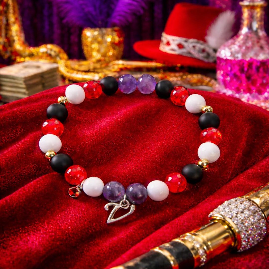 ひ*き様 VALENTINOブレスレット Hazbin Hotel Valentino Gemstone Bracelet - Etsy