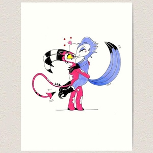 Chibi Stolitz Kiss Sketch Print