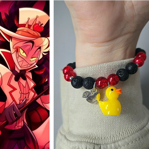 Hazbin Hotel Lucifer Gemstone Bracelet