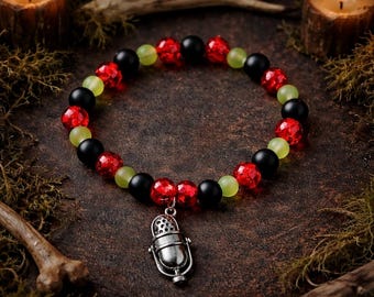 HH Alastor Radio Demon Gemstone Bracelet