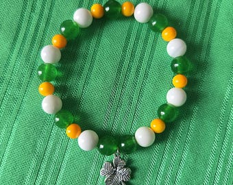 Irish St. Patricks Day Gemstone Bracelet