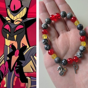Hazbin Hotel Sir Pentious Gemstone Bracelet