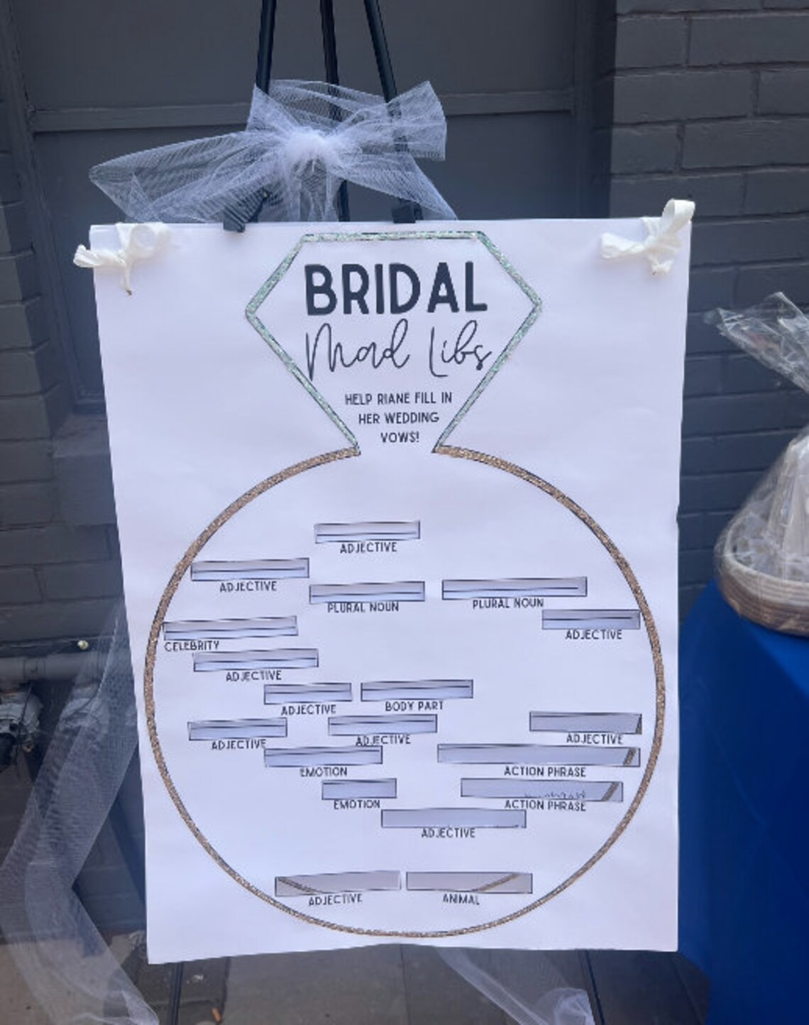 Bridal Mad Libs - Etsy