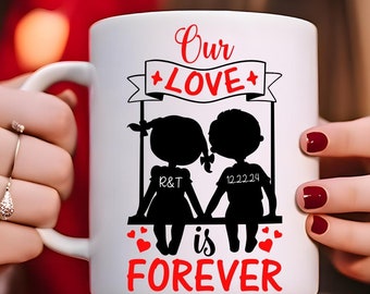 Custom Valentine's Day Coffee Mug: Forever Love Gift