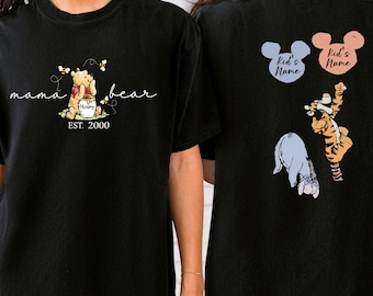 Custom Mothers Day Shirt with Names, Mama Bear Shirt, Custom Mama Kids Shirt, Custom Mama Bear Sweatshirt, Mother&#39;s Day Gift, New Mom Gift