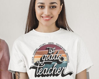 First Grade Teacher Shirt, 1st Grade Teacher Gift, Back to School Tees, First Day of School, First Grade Shirt, 1st Grade Team T-Shirts