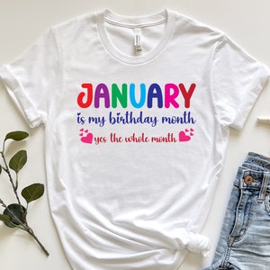 January Girl Shirt,January Birthday Girl Shirt,January is My Birthday Shirt,,Women Born in January,January Birthday Shirt,Capricorn Girl Tee