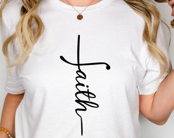 Faith Shirt, Christian Womens Shirt, Christian Gift, Faith Cross Shirt, Faith Gift, Christian Shirts , Love and Grace Shirt, Blessed Shirt