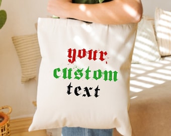 Custom Tote Bag,Personalized Tote Bags,Custom Name Gift, Birthday Personalized Gift ,Bridesmaid gifts,Name Tote,Canvas Bag,Bridesmaid Totes