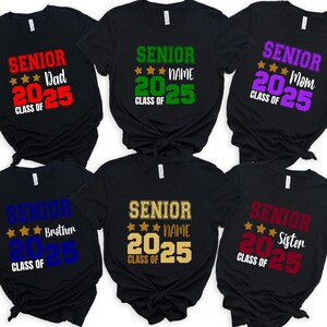 Custom Family Graduation Shirts, Senior Gift Shirt, Custom Class Of 2025 Shirt, Matching Shirt, Graduation Gift Shirt, Personalized Shirt