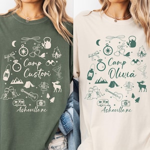 Comfort Colors Camp Bachelorette Party Shirt: Vintage Style Cotton Tee