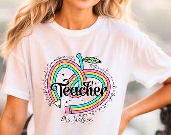 Custom Teacher Shirt: Personalized Back To School Gift