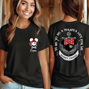 Disney Pirate Cruise Shirt,Custom Family Cruise Shirt,Yo Ho Ho Pirate's Life For Me Shirt, Mickey and Minnie Mouse Pirate Shirt, Disney 2026
