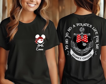 Disney Pirate Cruise Shirt,Custom Family Cruise Shirt,Yo Ho Ho Pirate&#39;s Life For Me Shirt, Mickey and Minnie Mouse Pirate Shirt, Disney 2025