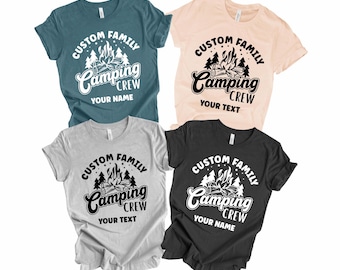 Custom Family Camping Crew Shirt: Adventure Tee