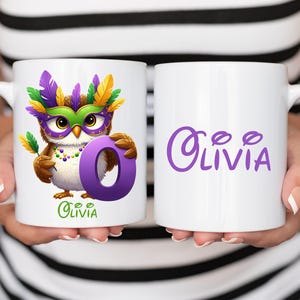 Karneval Eulen Tasse: New Orleans Karneval Kaffeetasse