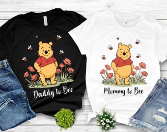 Winnie The Pooh Mommy to Bee Shirt,Mommy To Bee Sweatshirt,Mommy Daddy to Bee Shirt, Disney Pregnancy Sweatshirt,Pooh Bear Daddy to Bee Tee