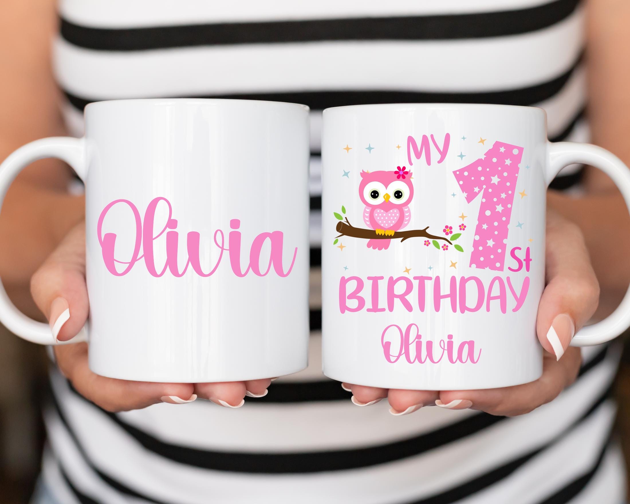 Custom Owl Mug, Personalized Owl mug, Birthday Mug, Owl Lover Gift, Cute Owl gift, Owl mug,ceramic o