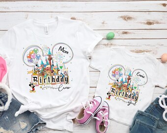 Custom Disney Family Birthday Crew Shirt,Birthday Squad Disneyland Shirt,Birthday Disney Trip Shirt,Disney Birthday Family Shirts,Disneyland