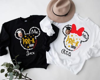 Custom Pre-K Disney Grad Shirt, Preschool Graduation Shirt, Mickey Minnie Pre-K Shirt, Kindergarten Grad School Shirt,Disney Grad 2025 Shirt