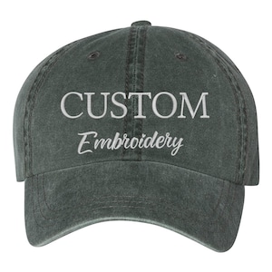 Custom Text Embroidered Hat, Gift For New Dad Mom, Personalized Cap, Personalised Vintage Cap, Vintage Baseball Hat , Your own text monogram