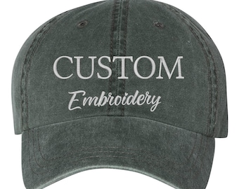 Custom Text Embroidered Hat, Gift For New Dad Mom, Personalized Cap, Personalised Vintage Cap, Vintage Baseball Hat , Your own text monogram
