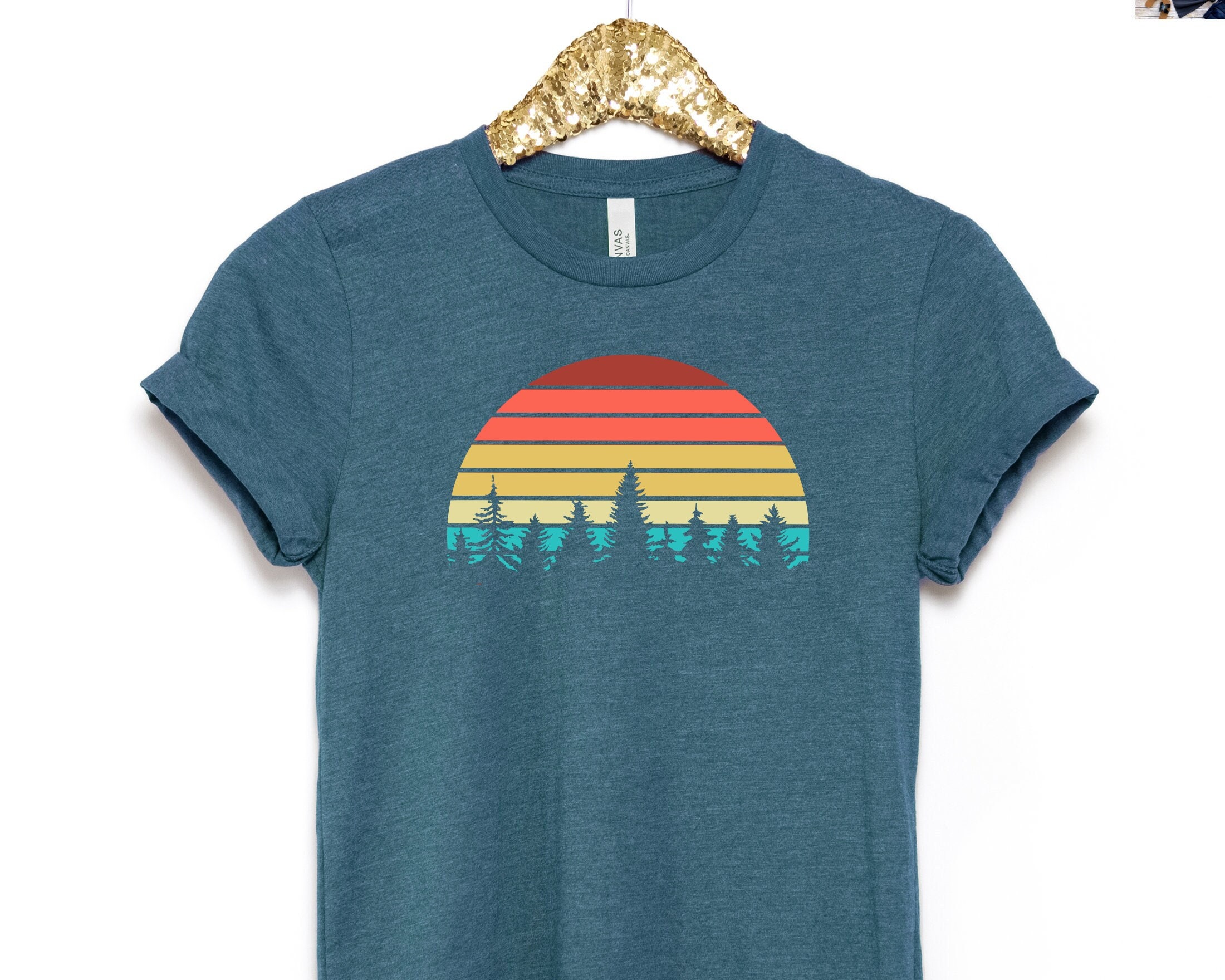 Retro Pine Tree Shirt, Adventure Shirt, Nature T Shirt