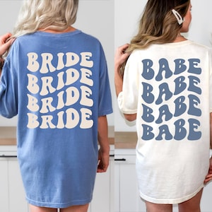 Comfort Colors Bride & Babe Shirts: Bachelorette Party Tees