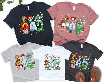 Toy Story Birthday Shirt,Toy Story Birthday Family Shirt, Custom Disney Birthday Boy Shirt,Birthday Girl Gift Tee,Disneyland Birthday Party