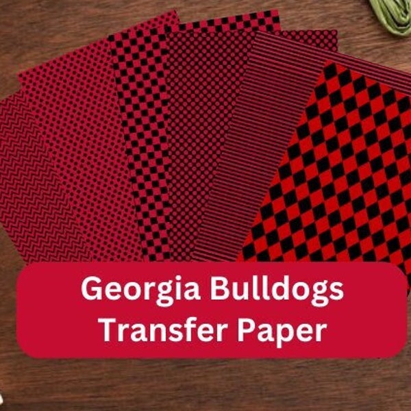 Polymer Clay Transfer Paper, Georgia Bulldogs Transfer Paper for Polymer Clay, Clay Transfer Paper, Clay Cutters