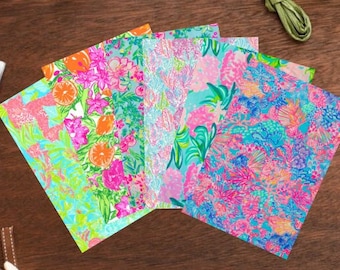 Polymer Clay Transfer Paper, Lilly Inspired Clay Transfer Paper, Lilly inspired Clay transfer Sheets, Lilly inspired Patter transfer sheet